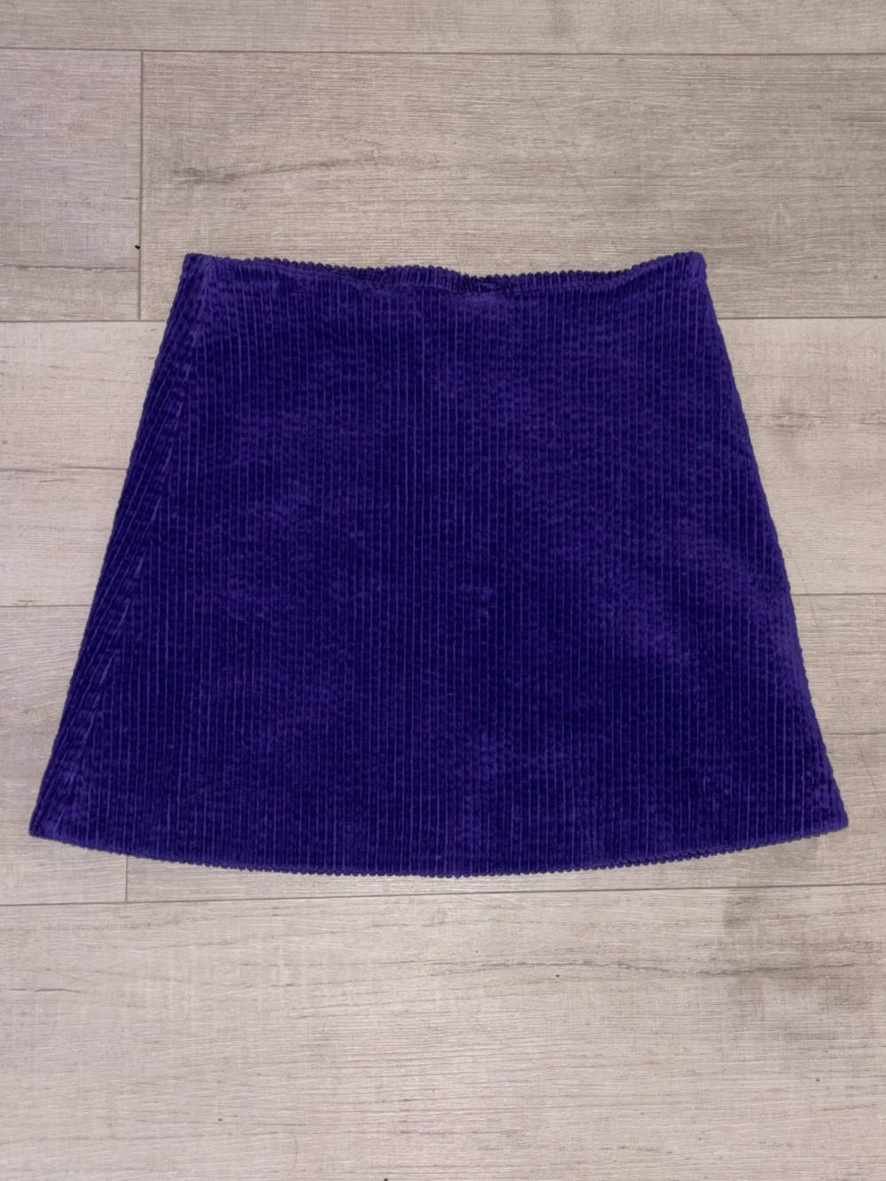 GANNI Size 32 Corduroy Purple Mini Skirt EU32/Size 0